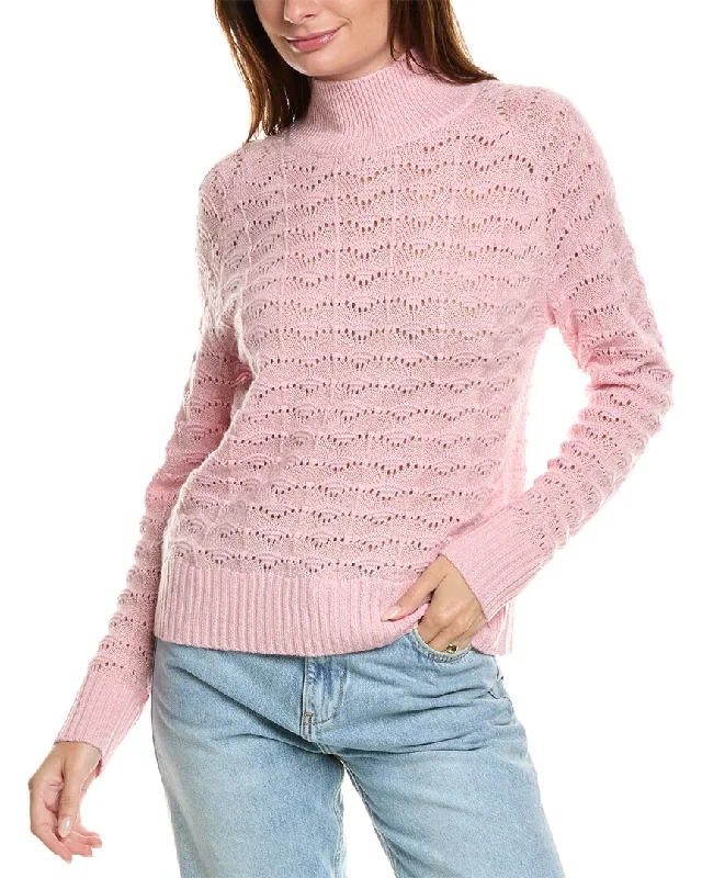Steals and Deals Kier+J Turtleneck Wool & Cashmere-Blend Sweater
