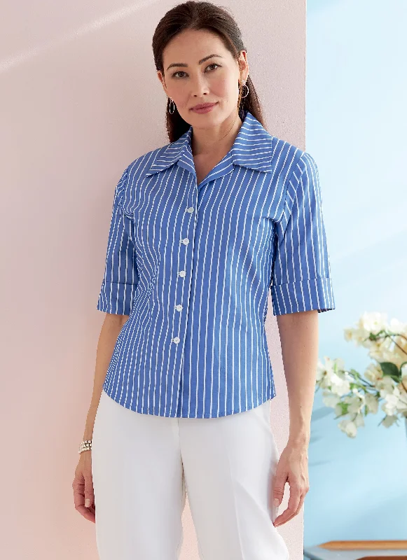 Bonus Offer Butterick Sewing Pattern 6753 Misses' Petite Button-Down Shirts Pattern