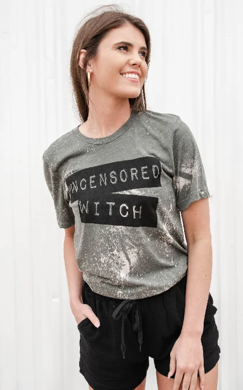 Final Offer Uncensored Witch Bleached Out T-Shirt** - Final Sale