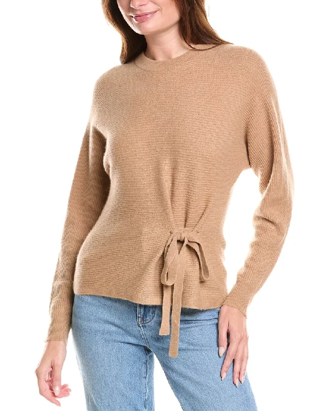 Flash Sale 27 Miles Malibu Tie Front Cashmere Sweater