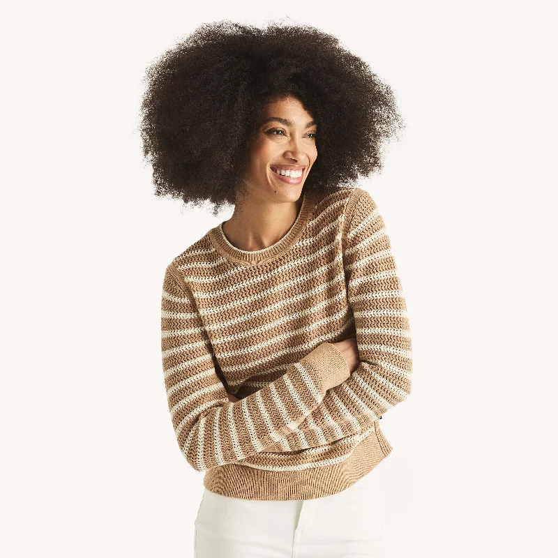 Your Weekend, Your Savings Nautica Womens Striped Crewneck Sweater