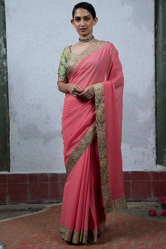 Weekend Sale: Don't Miss Out Jaji: Pink Saree