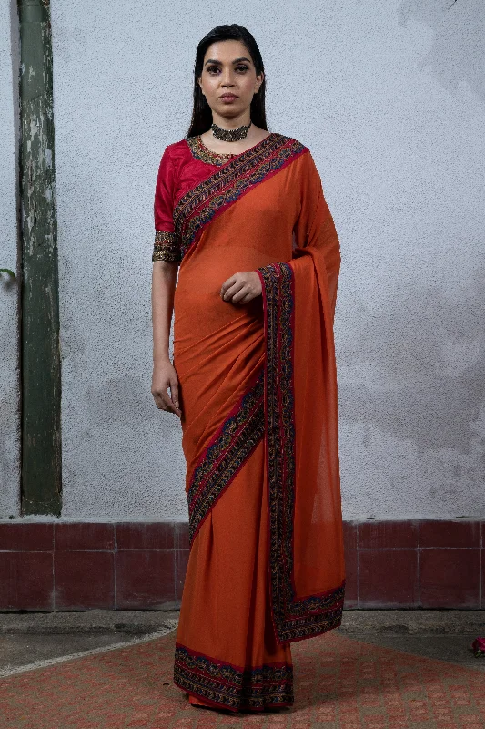 Weekend Savings Sensation Mysore: Orange Saree