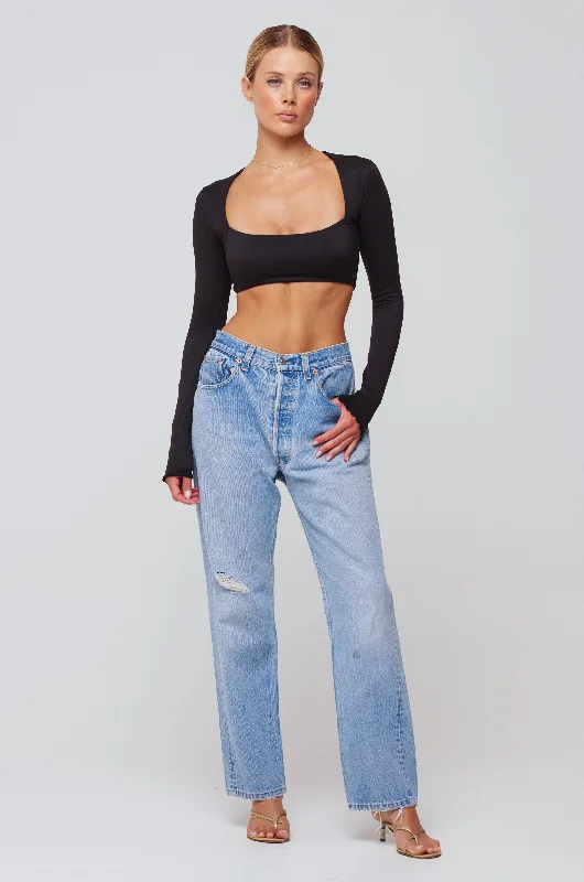 Take Action Emily Top in Black