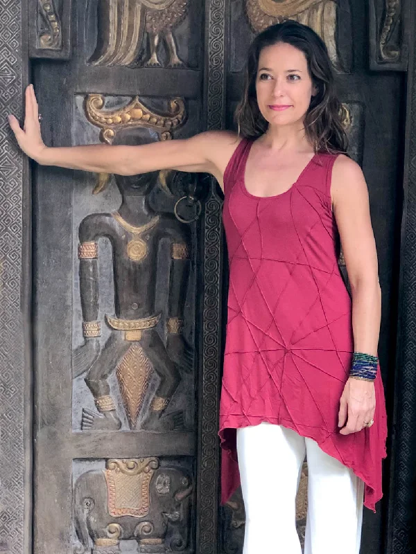 Unwind with Weekend Discounts Texture Flow Tunic