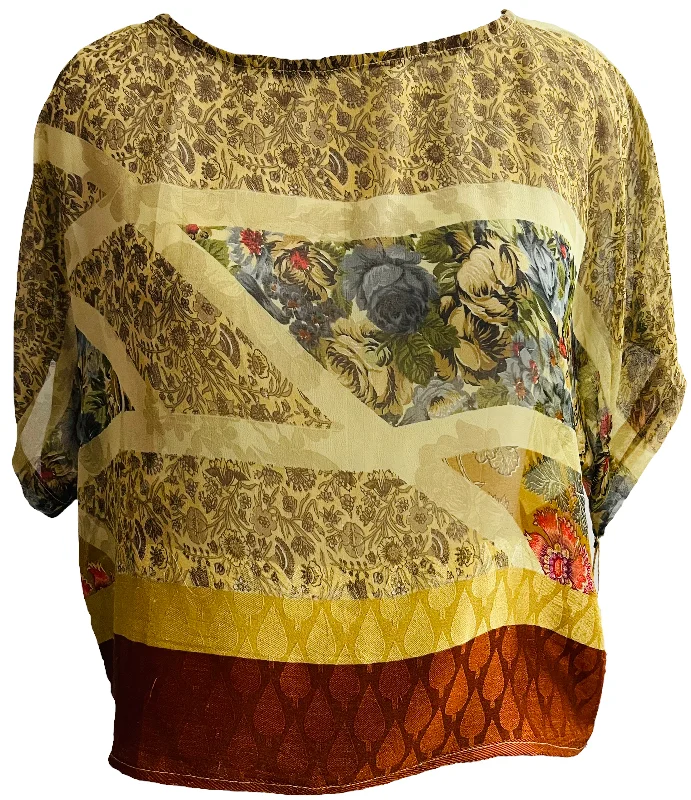 Hot Buy Hayes Avatar Sheer Pure Silk Boxy Top